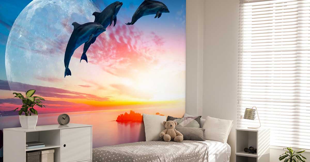 Papier peint des dauphins