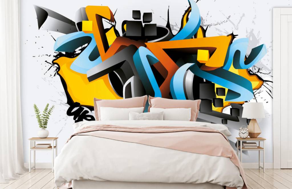 Graffiti - Graffitis 3D - Chambre d'adolescent 2