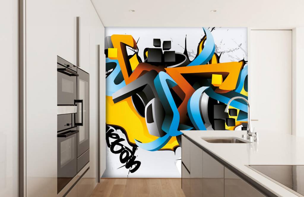 Graffiti - Graffitis 3D - Chambre d'adolescent 4