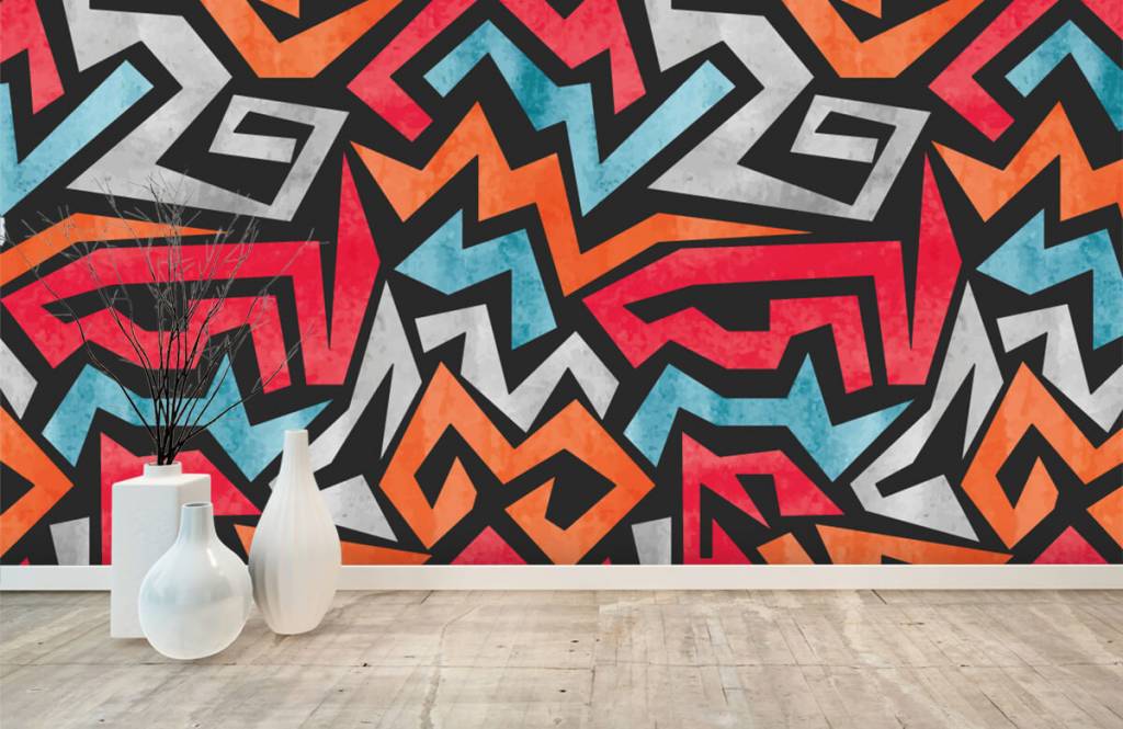 Graffiti - Impression graphique en couleur - Chambre d'adolescent 8