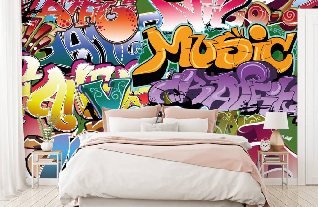 Graffiti - Dessins graffitis - Chambre d'adolescent 2