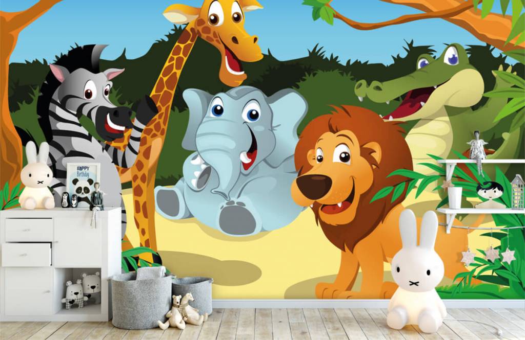 Animaux de Safari - Animaux sauvages joyeux - Chambre d'enfants 4