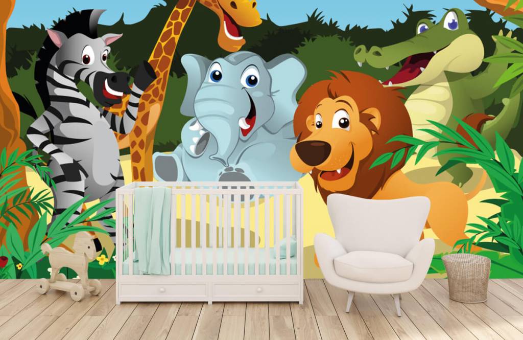 Animaux de Safari - Animaux sauvages joyeux - Chambre d'enfants 5