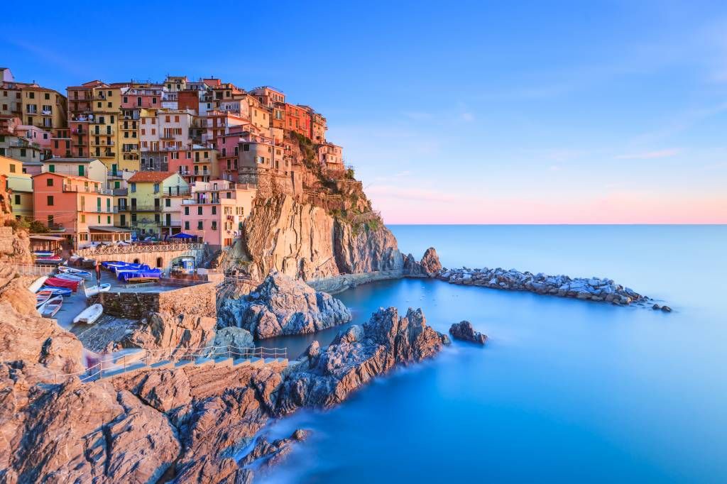 Village sur un rocher en Italie