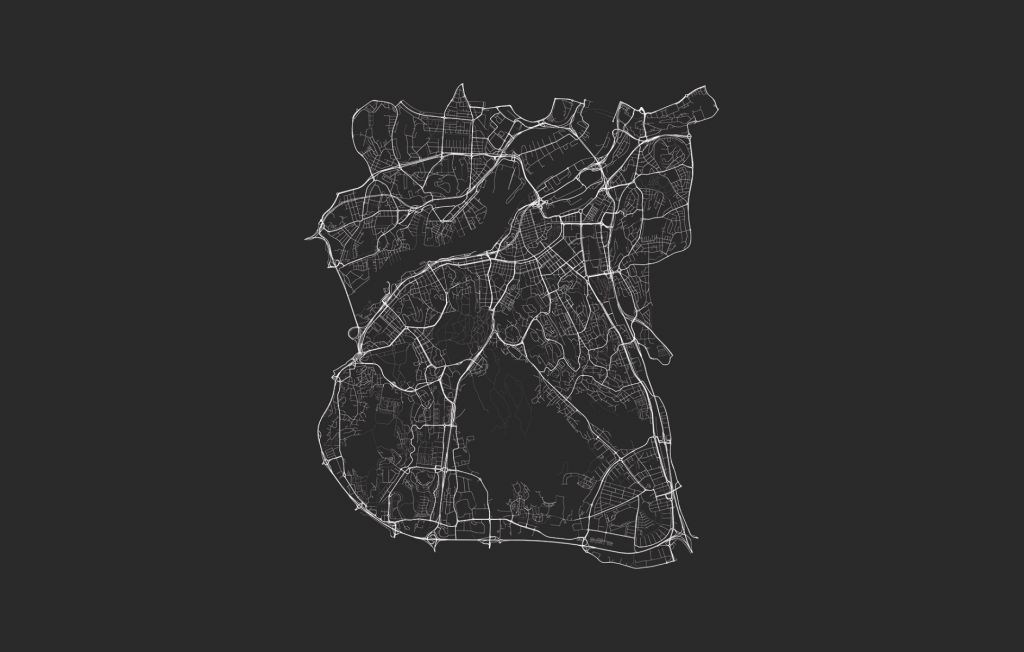 Carte de Göteborg, noir
