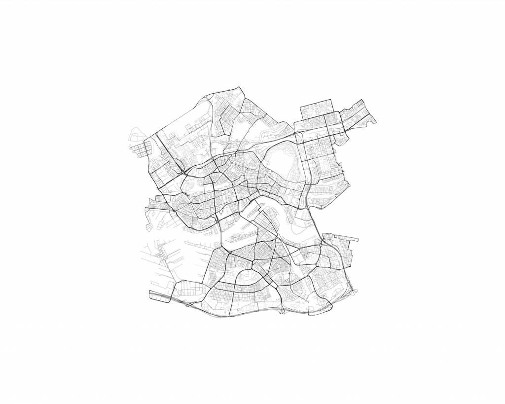 Carte de Rotterdam, blanc