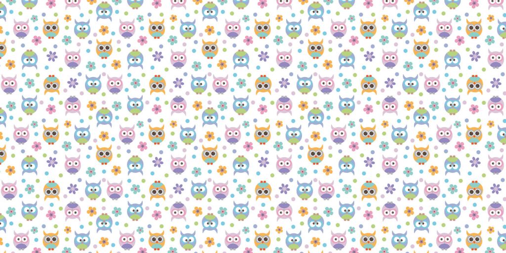 Papier peint avec des hiboux