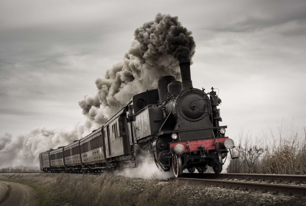 Vieux train à vapeur