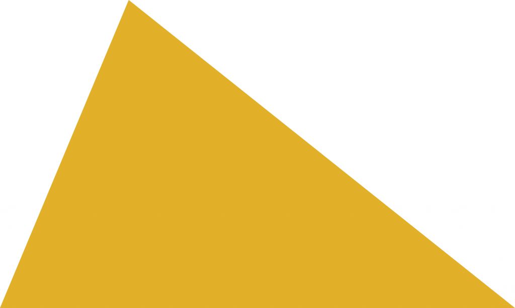 Triangle, jaune ocre