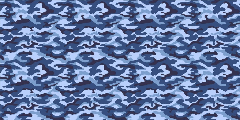 Motif Camouflage bleu