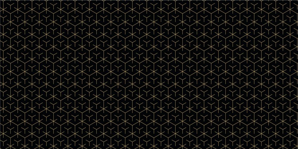 Motif Hexagones géométriques, noir