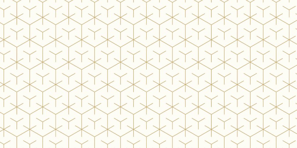 Motif Hexagones géométriques, blanc