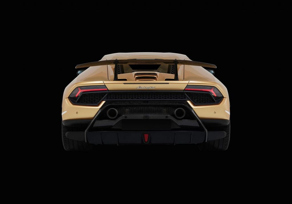 Lamborghini Huracán - Arrière, noir