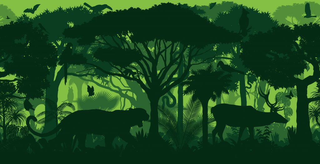 Silhouettes de la jungle