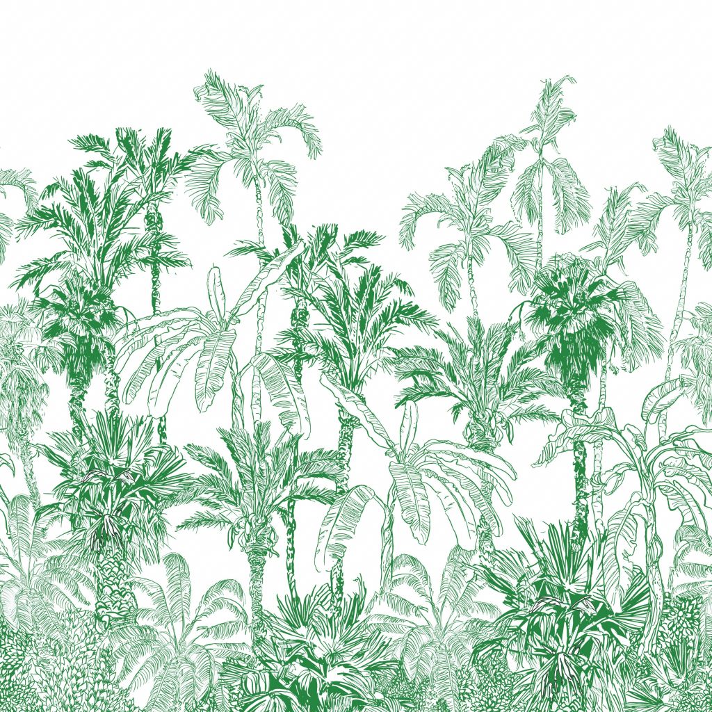 Illustration de la jungle verte