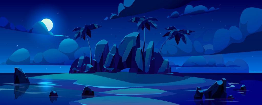 L'île la nuit