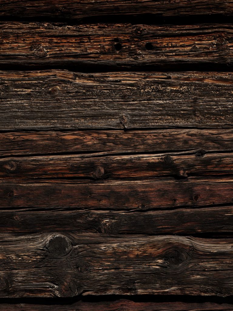 Vieux bois foncé horizontal