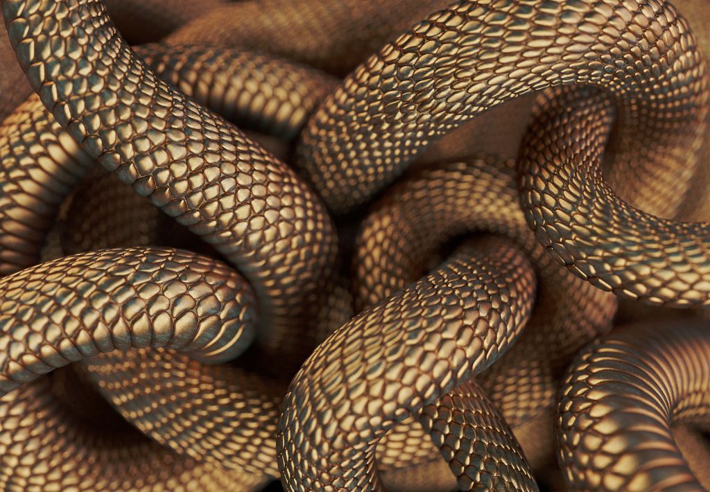 Serpents en bronze