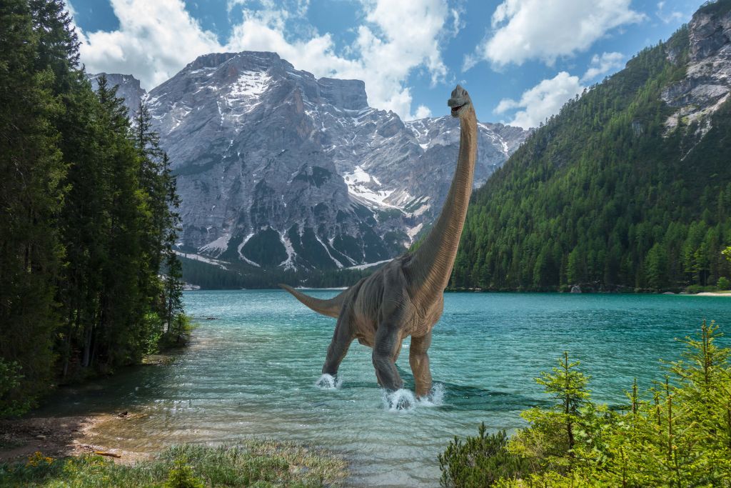 Brachiosaurus dans l'eau