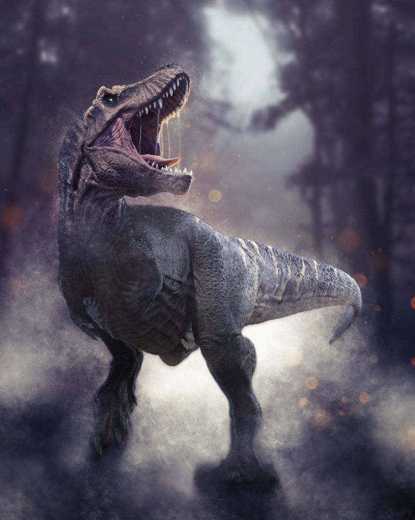 Tyrannosaurus Rex la nuit