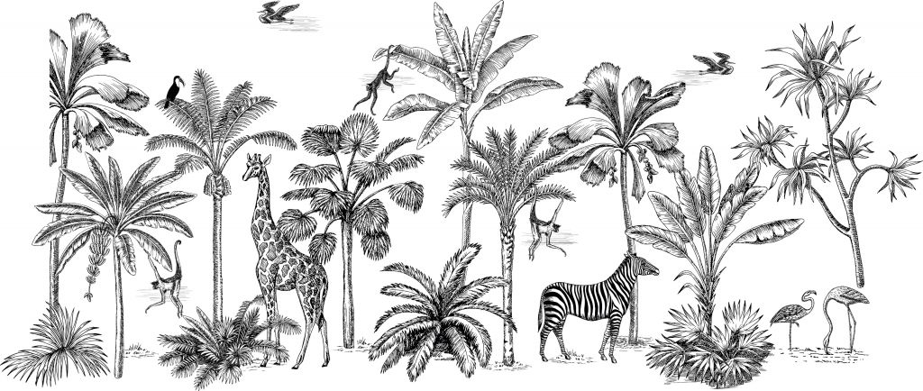 Jungle d'animaux tropicaux