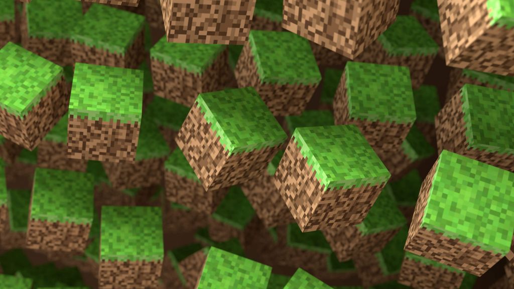 Blocs d'herbe 3D Minecraft