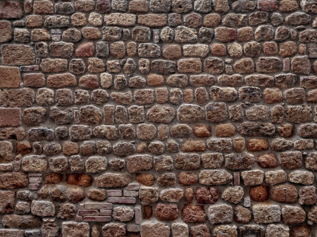 Mur avec de grosses pierres