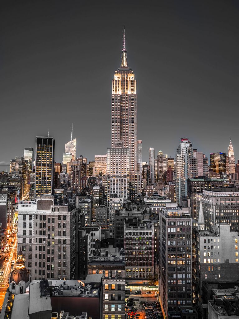 Empire State Building en soirée
