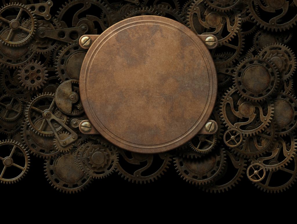 Mécanisme d'horloge en cuivre