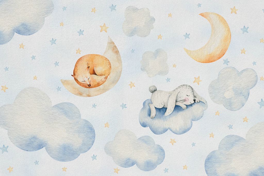Amis endormis dans les nuages