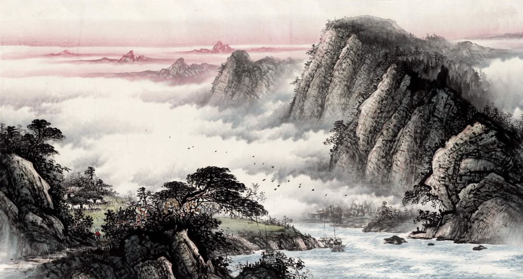Paysage chinois traditionnelle
