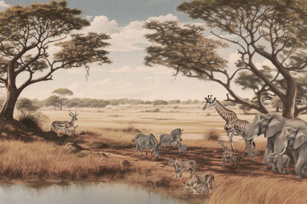 Paysage de safari
