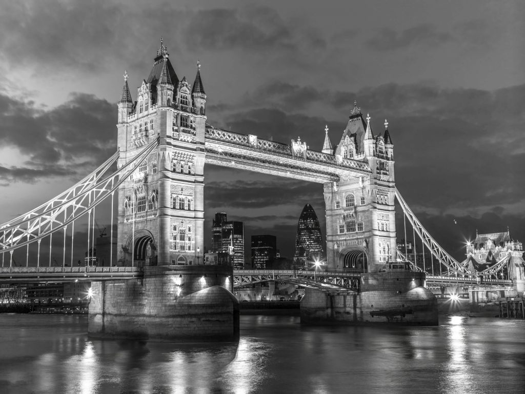 Tower bridge London at night