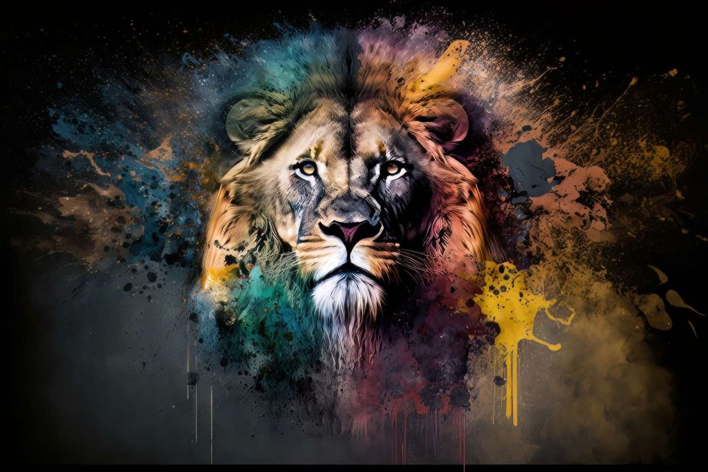 Lion Coloré