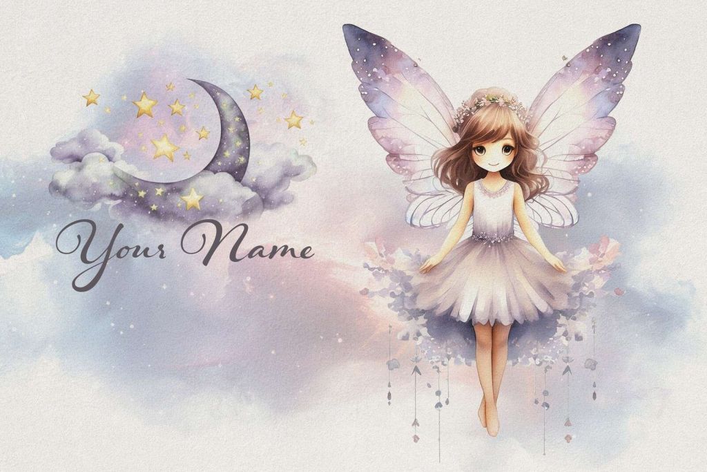 Elfe sous la lune et les étoiles