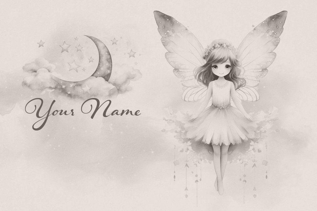 Elfe de la nuit dans la brume de la lune.