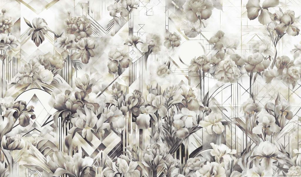 Immenses&#x20;iris&#x20;aquarelle&#x20;verts