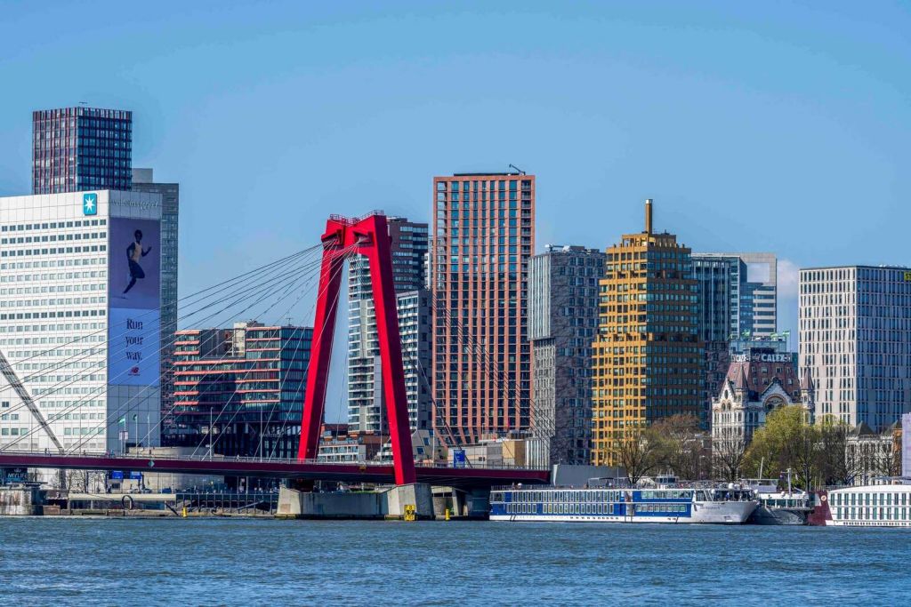 Willemsbrug et la skyline de Rotterdam