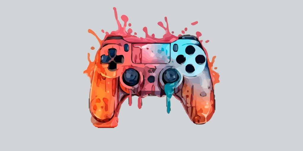 Aquarelle Gamer Éclaboussure