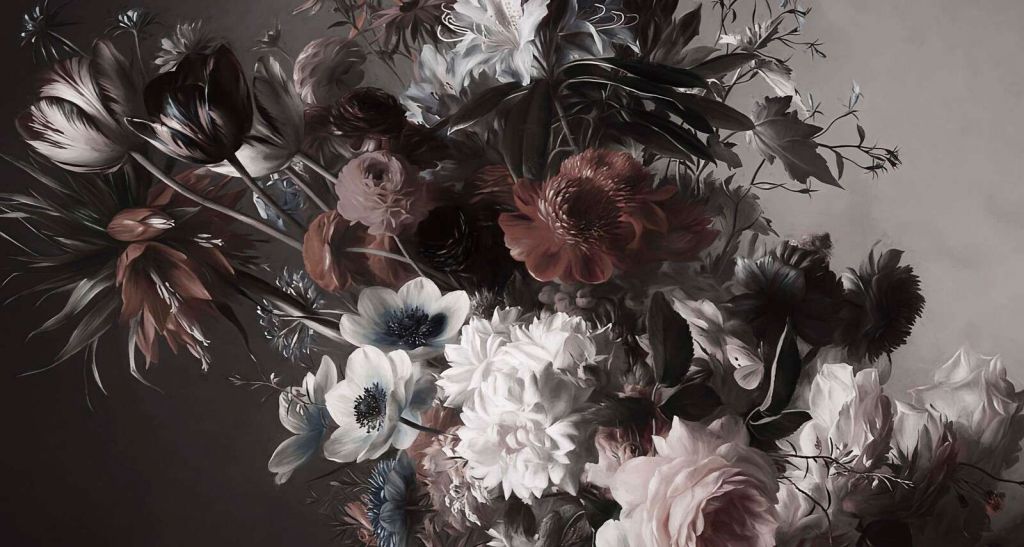 Grand bouquet avec des anémones roses