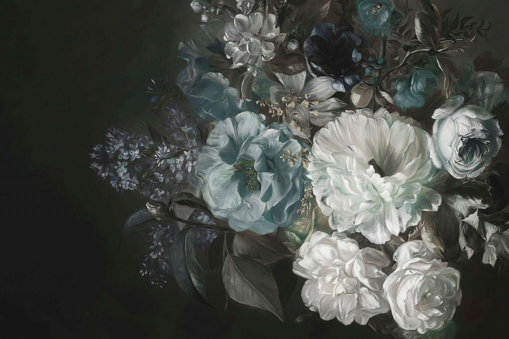 Bouquet avec lilas bleu