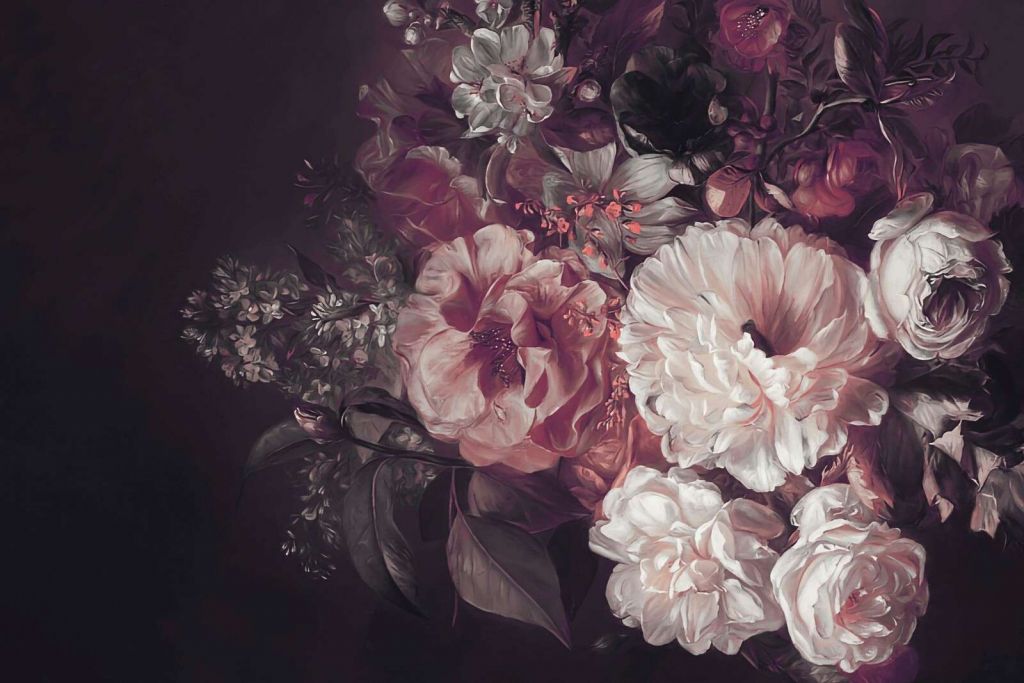 Bouquet avec lilas rouge