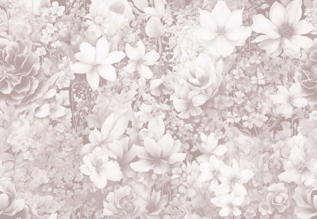 Festival des fleurs sans couture - vert doux