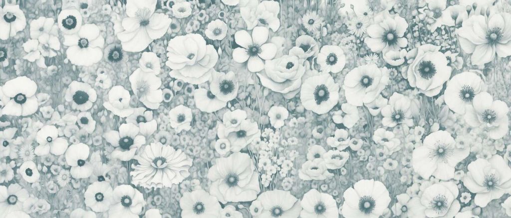 Conte de pavot monochrome océan