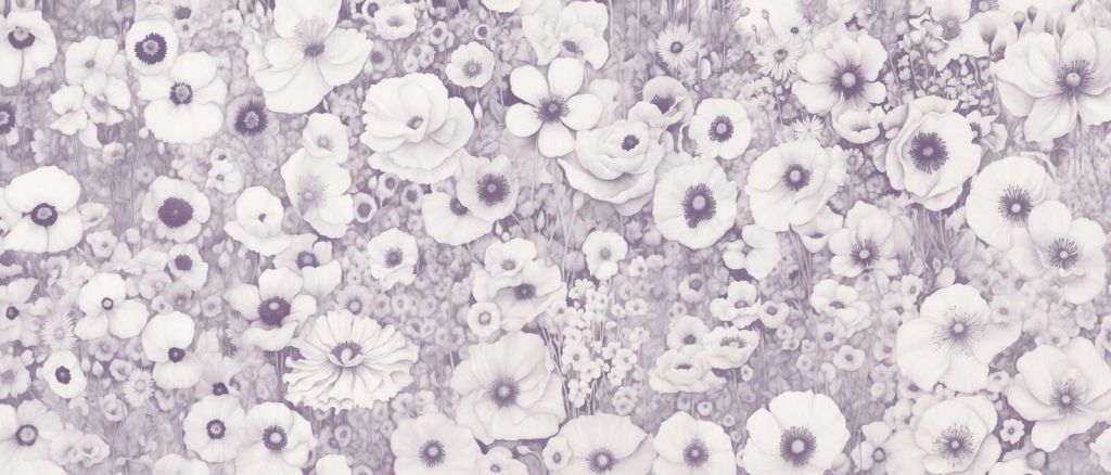 Conte de coquelicot monochrome rose