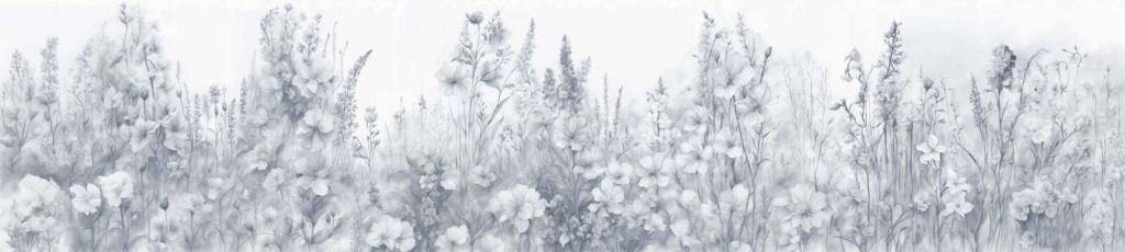 Jardin anglais tendre - bleu