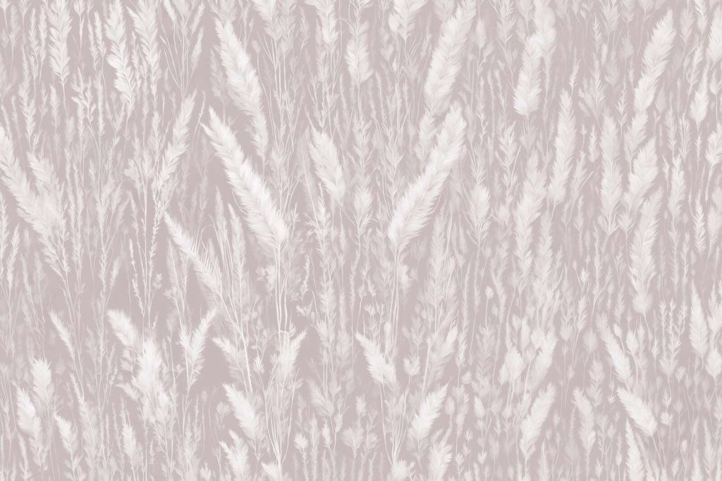 Mur de graminées de champ - taupe