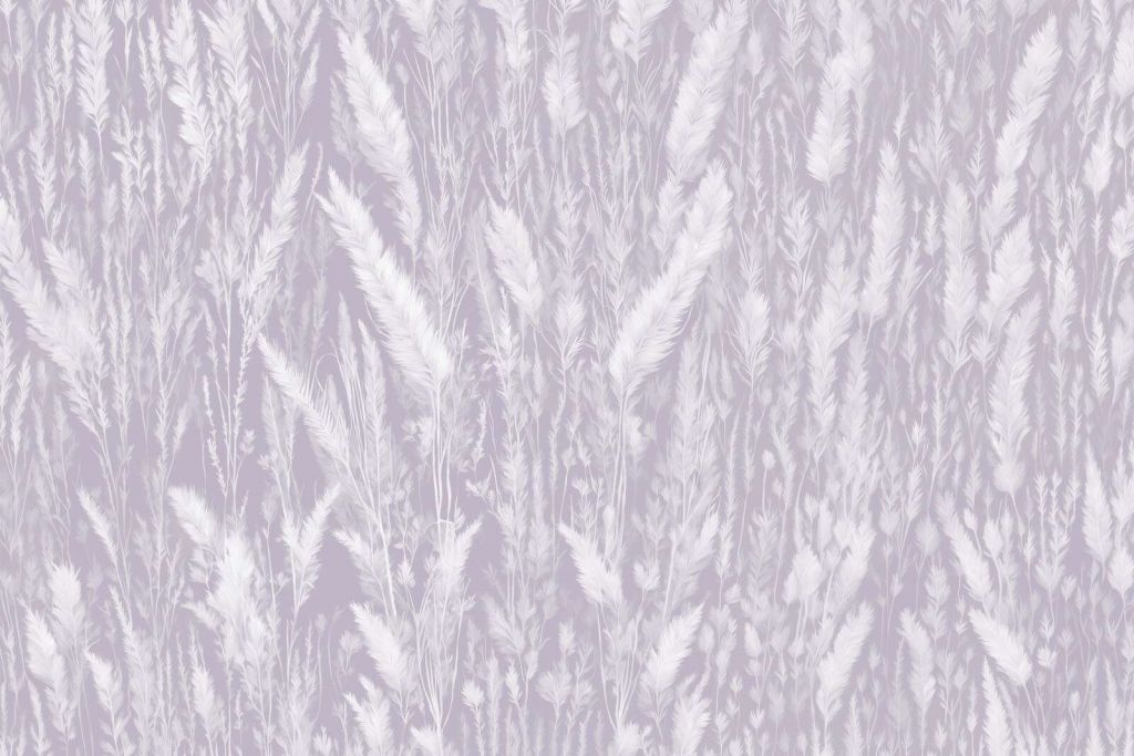 Mur de graminées de champ - violet