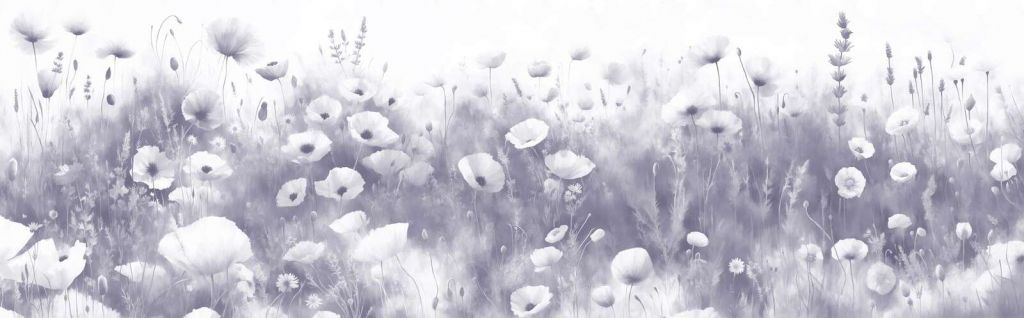 Danse de fleurs sauvages - violet