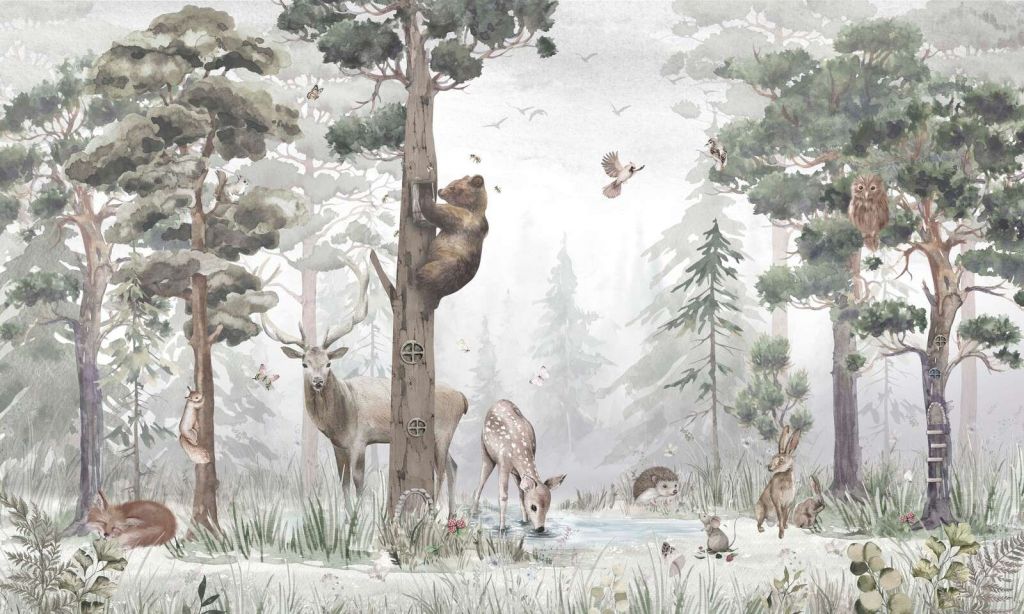 La faune au milieu de la forêt